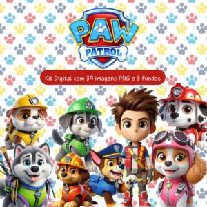 PATRULHA CANINA 3D - Kit Digital IA PNG