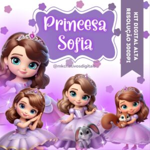 PRINCESA SOFIA - Kit digital IA PNG