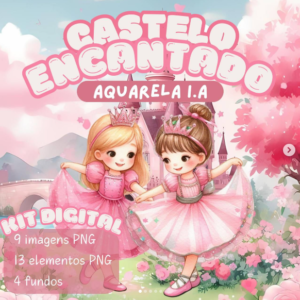 CASTELO ENCANTADO - Kit Digital IA PNG