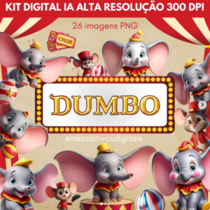 DUMBO 3D - Kit Digital IA PNG