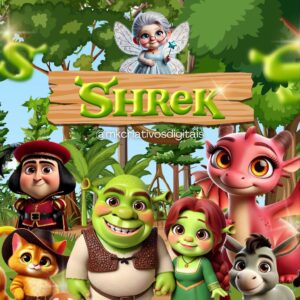 SHREK BABY 3D - Kit digital IA PNG