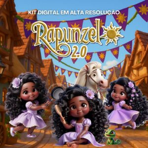 RAPUNZEL BABY 2.0 - Kit digital IA PNG