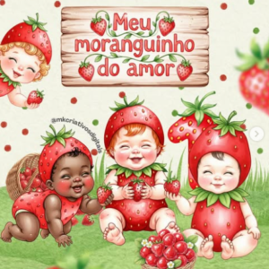 MEU MORANGUINHO DO AMOR - Kit digital IA PNG