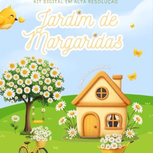 JARDIM DE MARGARIDAS - Kit digital IA PNG